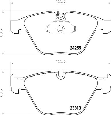HELLA PAGID 8db355013931 -  Комплект тормозных колодок, дисковый тормоз